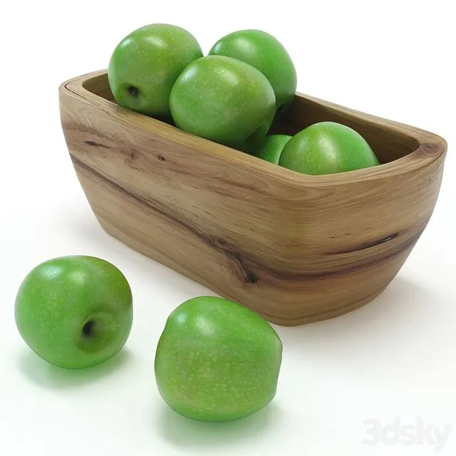 Green apple 3D Model