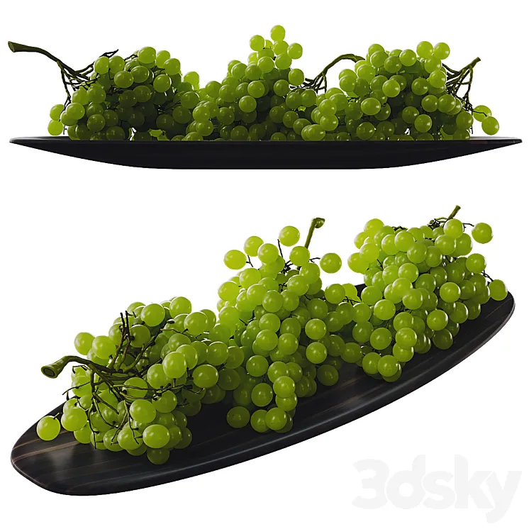 Green grape 3D Model Free Download