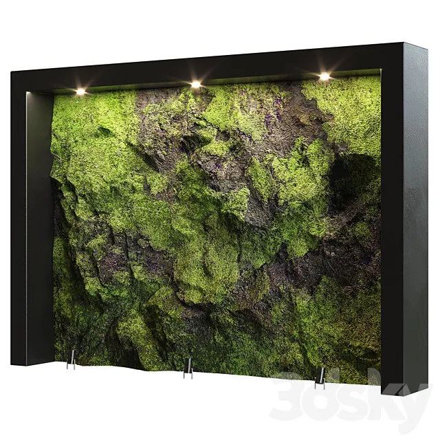 green natural stone wall1 3D Model green natural stone wall1 3D Model