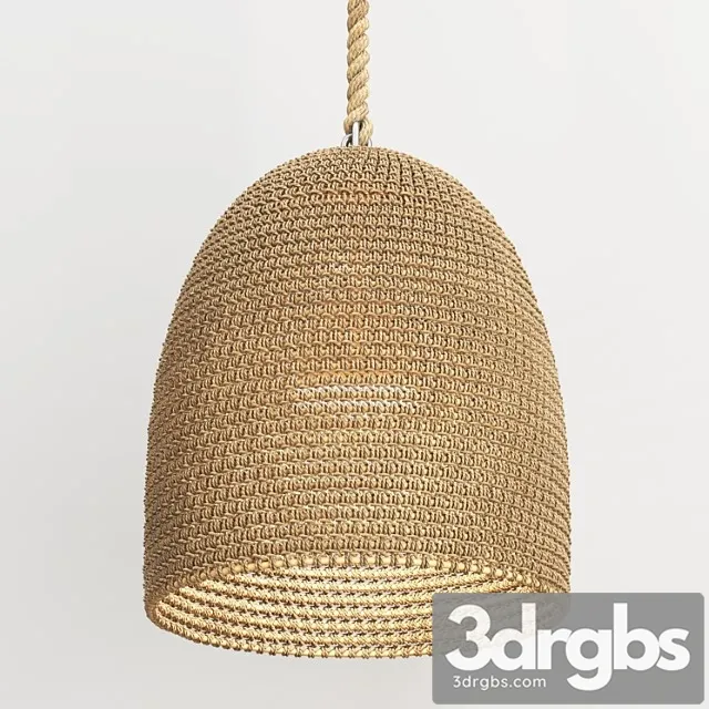 Green Oaks Pendant Natural 3D Model Download