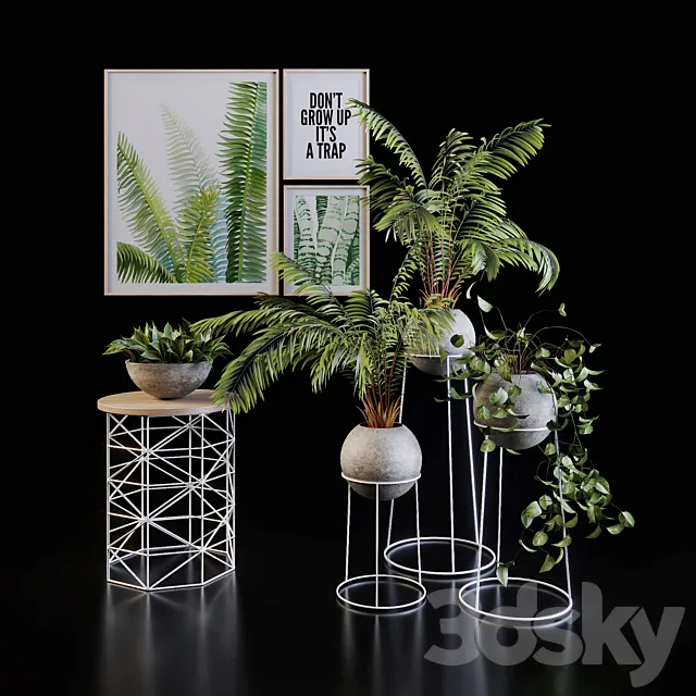 Green Set 3DModel Green Set 3DModel