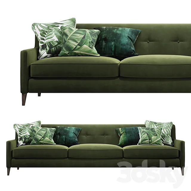 Green sofa 3DModel Green sofa 3DModel