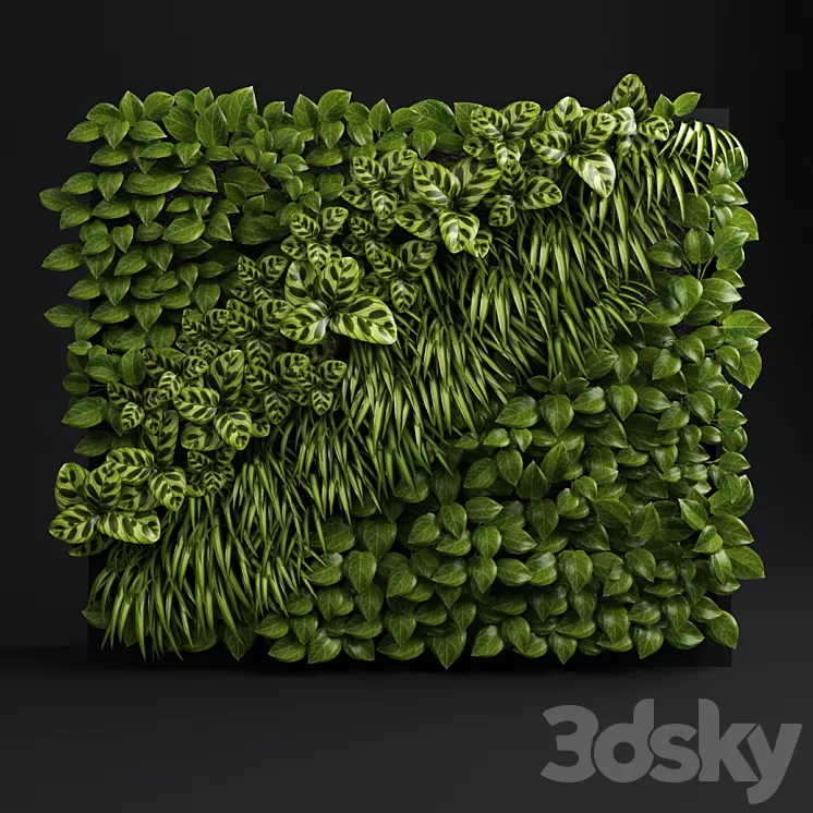 Green wall 2 3D Model Green wall 2 3D Model
