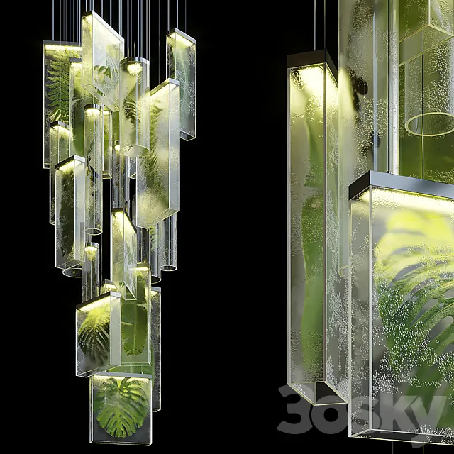 Greenbox – Vargov Design backlit hanging phytomodule 3DModel Greenbox – Vargov Design backlit hanging phytomodule 3DModel