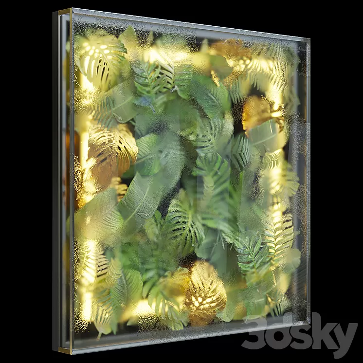 Greenbox – wall-mounted phytomodule with lighting Vargov Design 3D Model Greenbox – wall-mounted phytomodule with lighting Vargov Design 3D Model