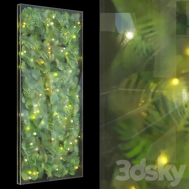 Greenbox – wall-mounted phytomodule with lighting Vargov Design 3DModel Greenbox – wall-mounted phytomodule with lighting Vargov Design 3DModel