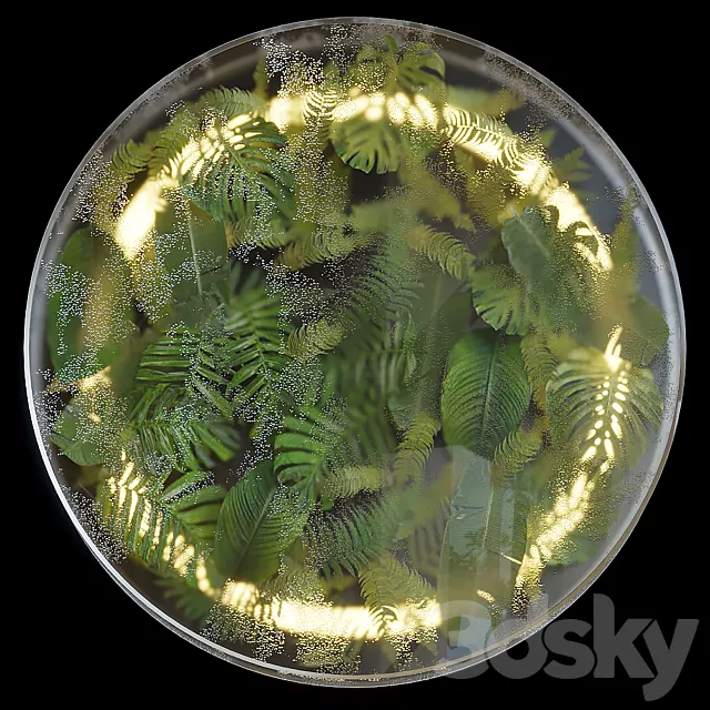 Greenbox – wall-mounted phytomodule with lighting Vargov Design 3DModel