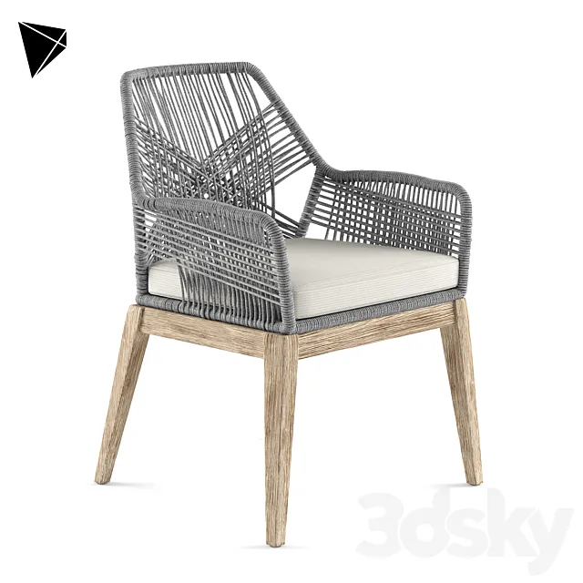 Greige Design Loom Armchair 3D Model