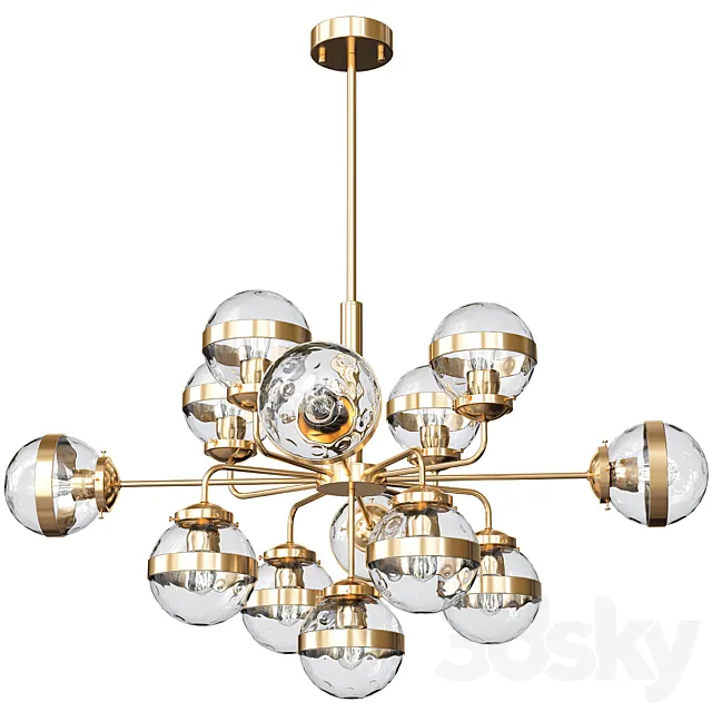 Greyson Chandelier 13 lamp 3D Model