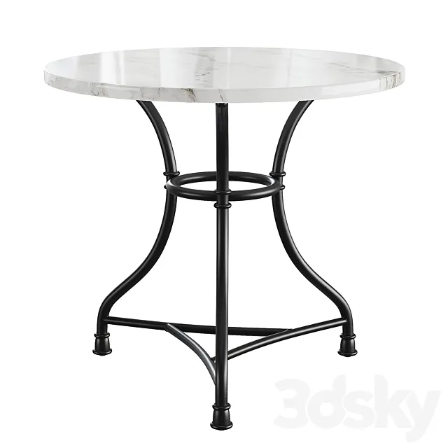 Greyson Living Callao Round Marble Bistro Table 3D Model Greyson Living Callao Round Marble Bistro Table 3D Model