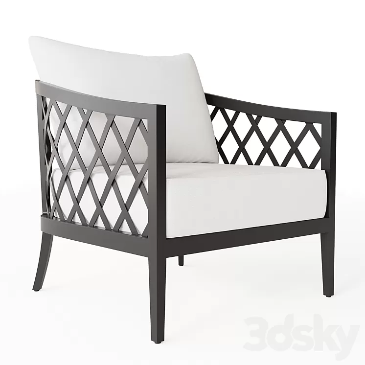 GREYSTONE ALUMINUM LOUNGE CHAIR 3D Model GREYSTONE ALUMINUM LOUNGE CHAIR 3D Model