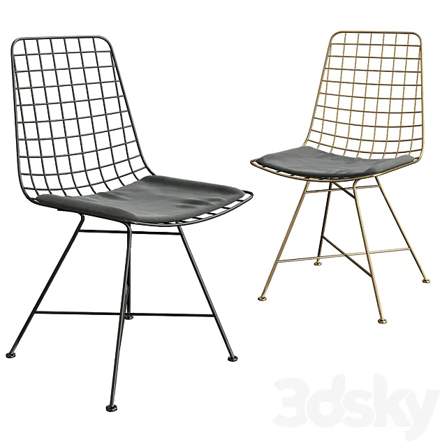 Grid Black Chair 3DModel