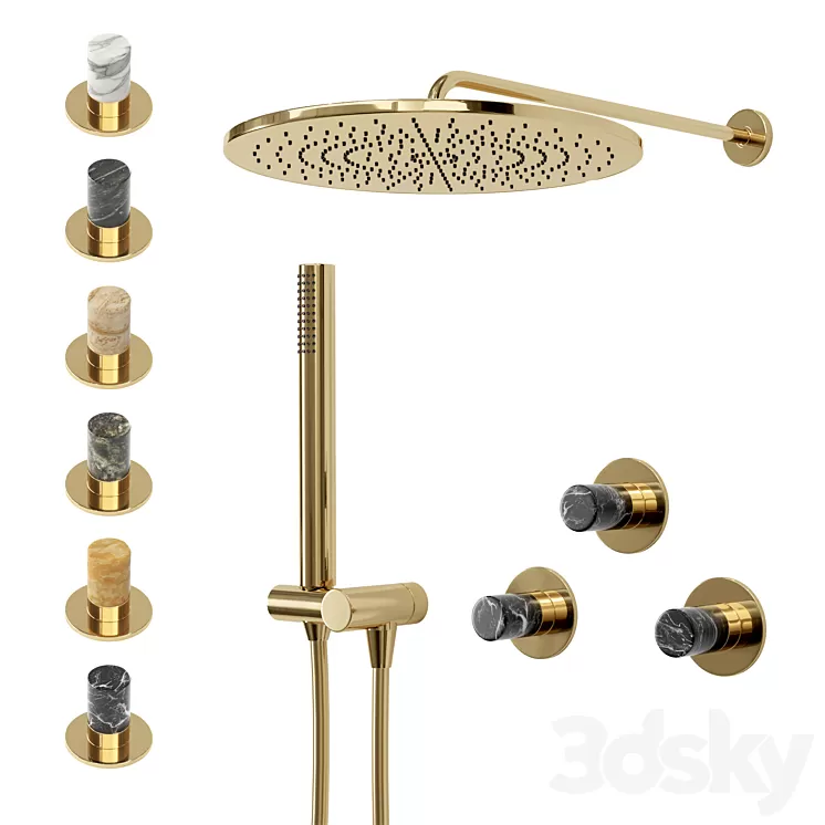 Griferias Maier Skulpture Shower System 3D Model