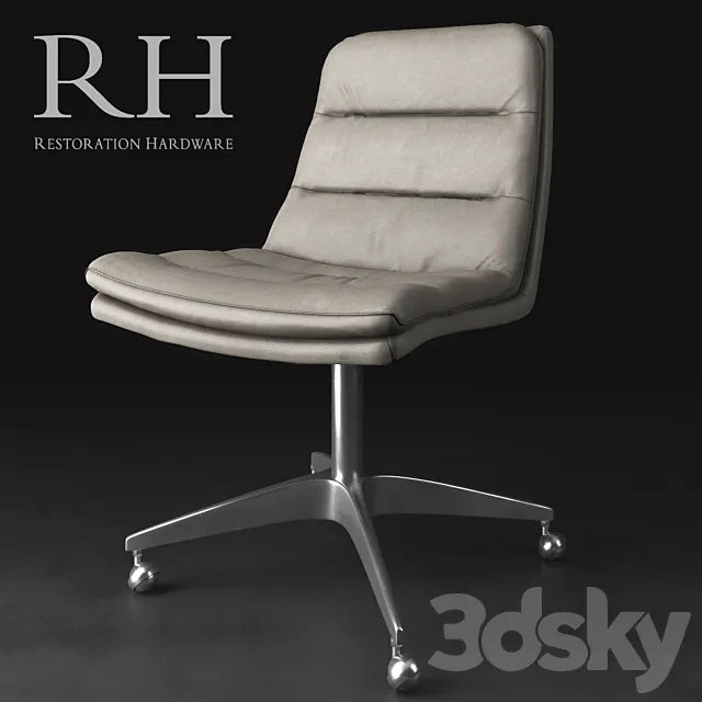 GRIFFITH LEATHER DESK CHAIR 3D Model