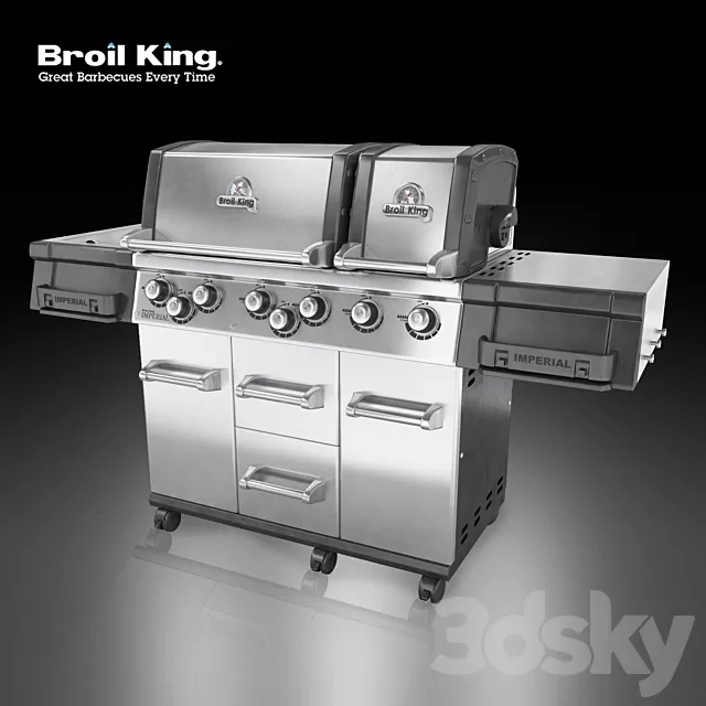 Grill Broil King IMPERIAL XL 3DModel Grill Broil King IMPERIAL XL 3DModel