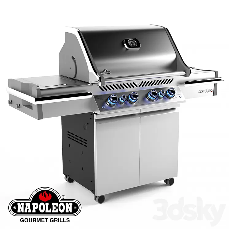 Grill Napoleon PRO 500 3D Model Grill Napoleon PRO 500 3D Model