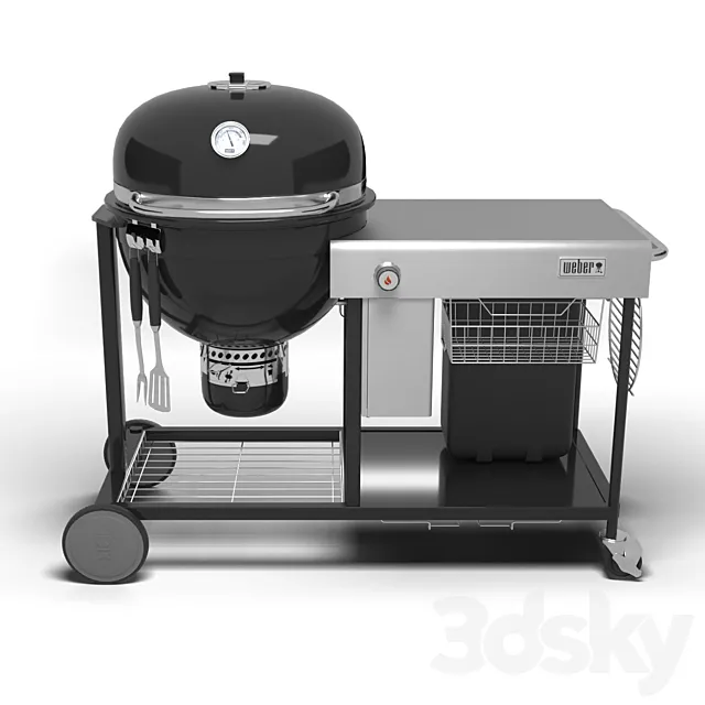 Grill Weber Summit Charcoal 3D Model Grill Weber Summit Charcoal 3D Model