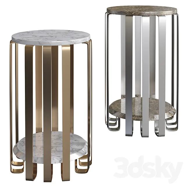 Grilli JAZZ TALL ROUND SIDE TABLE 3D Model