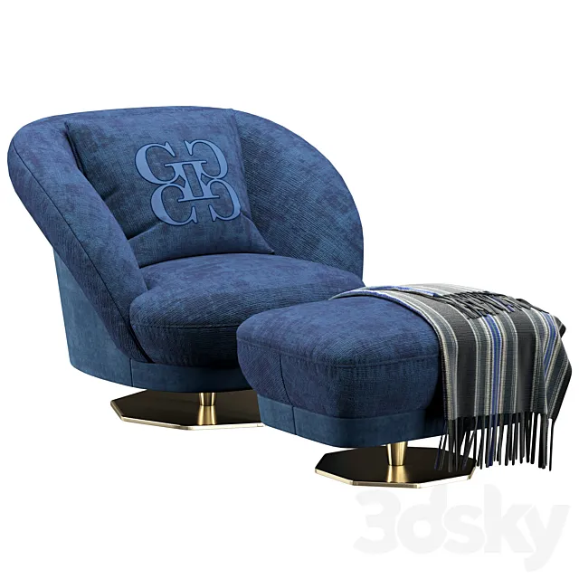 Grilli Space armchair 3D Model