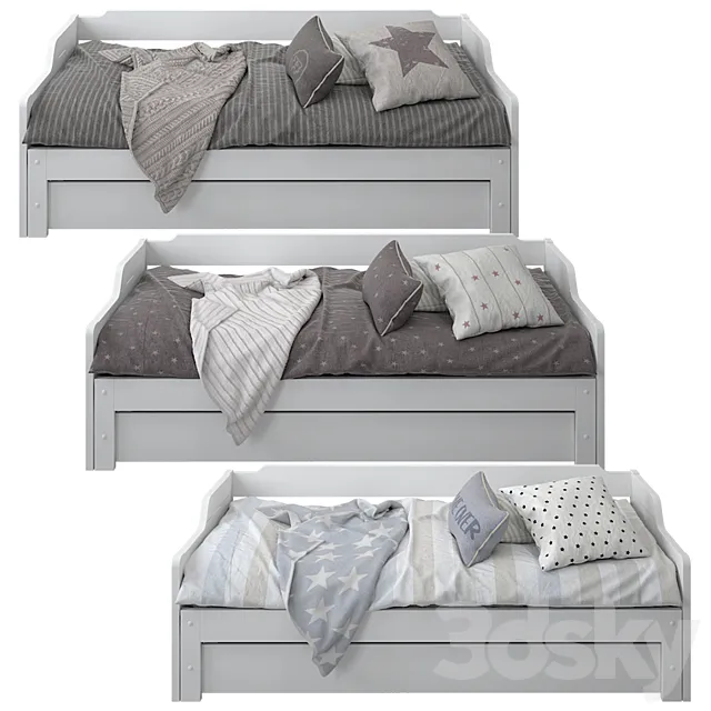 Grimsby bed by Laredoute_01 3D Model Grimsby bed by Laredoute_01 3D Model