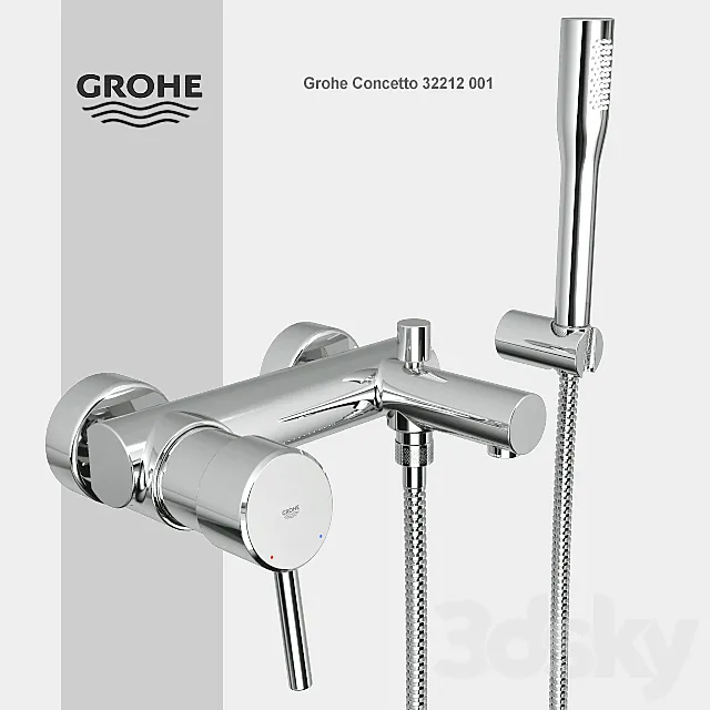 Grohe Concetto 32212 001 3D Model