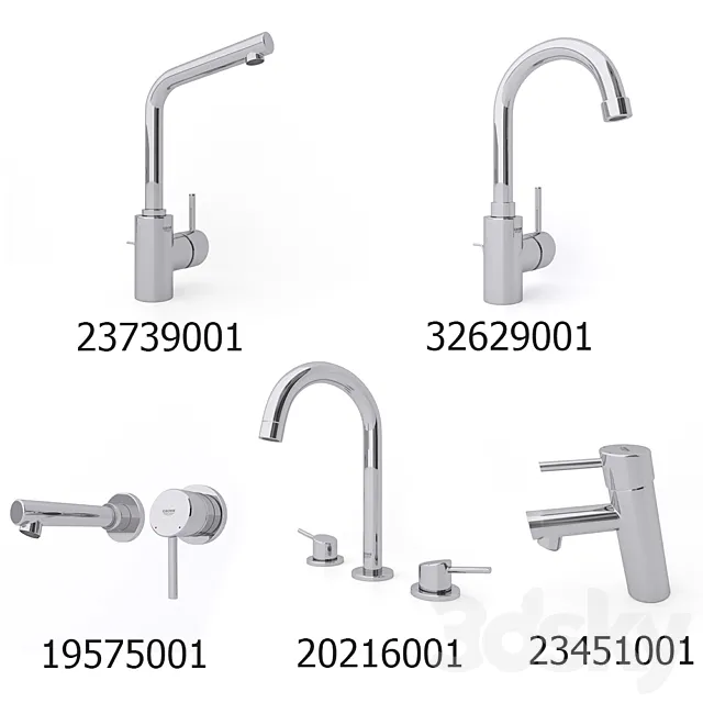 Grohe Concetto Mixers 3D Model
