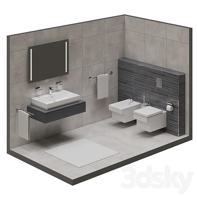 GROHE CUBE set 3DModel