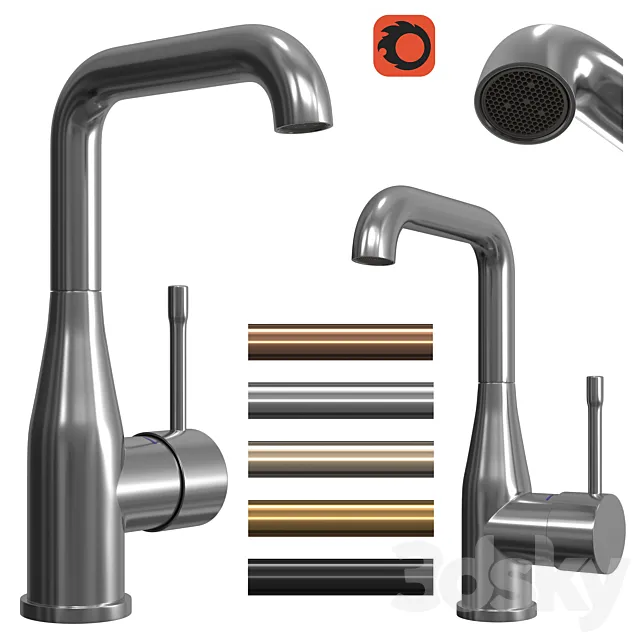 Grohe Essence 32628 washbasin mixer 3D Model