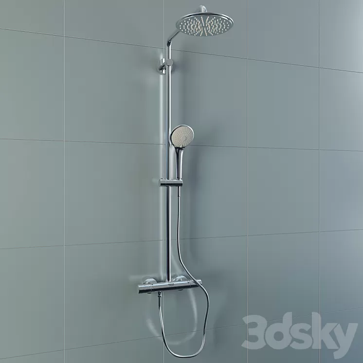 [3DSKY] GROHE Euphoria XXL System 210 Shower System With Thermostat For