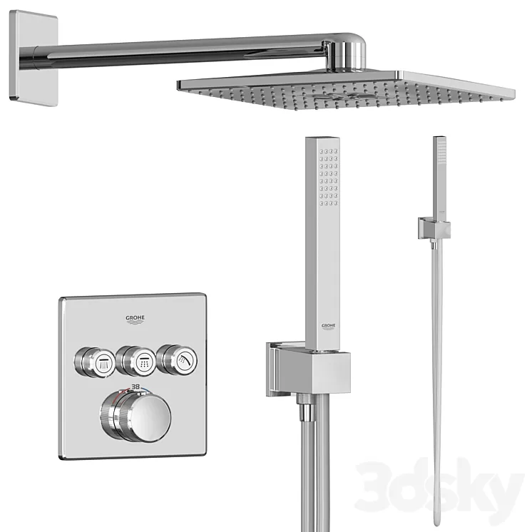 GROHE Grohtherm SmartControl 3D Model