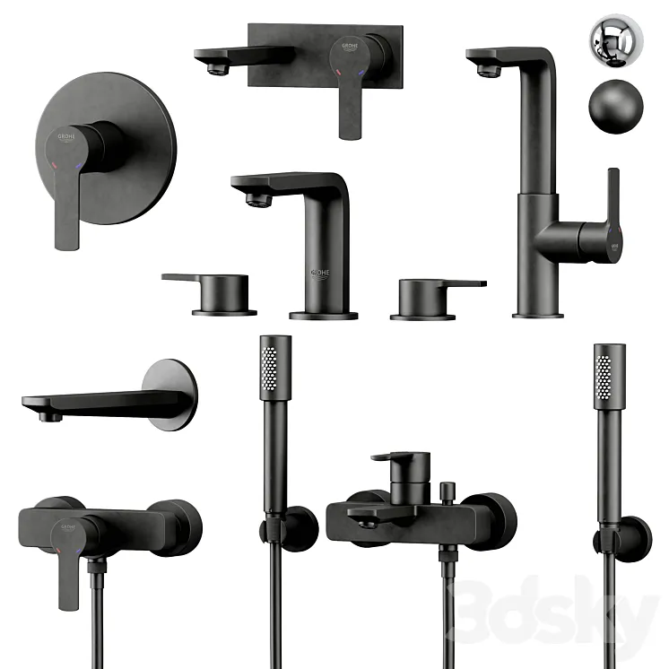 GROHE Linear Set 2 3D Model Free Download GROHE Linear Set 2 3D Model Free Download