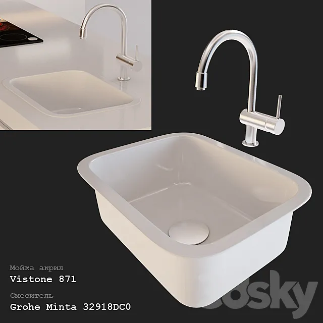 Grohe Minta DC0 32918 I Vistone 871 3D Model