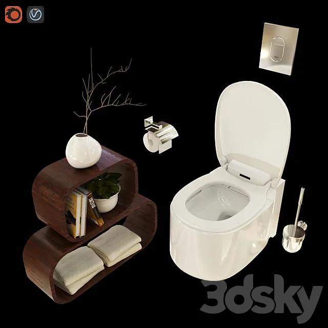 GROHE SENSIA ARENA WC 3D Model