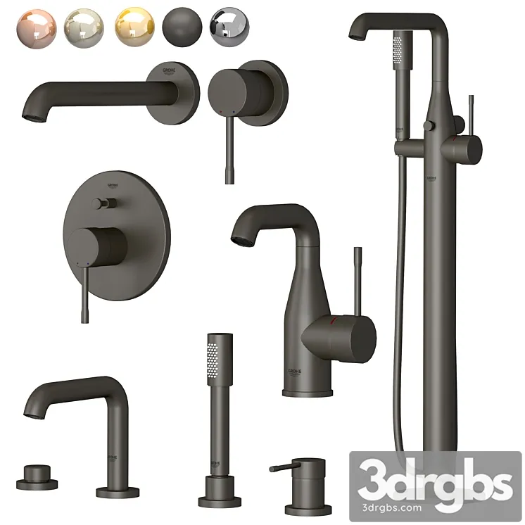 Grohe Set 3 Essence 3D Model Download