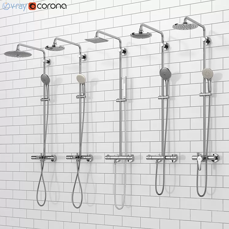 GROHE shower systems | Euphoria set 33 3D Model
