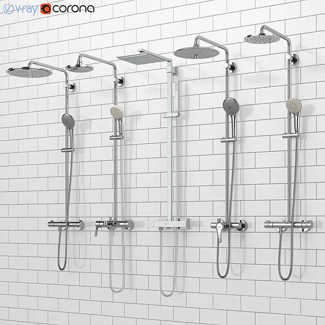 GROHE shower systems | Euphoria set 34 3D Model