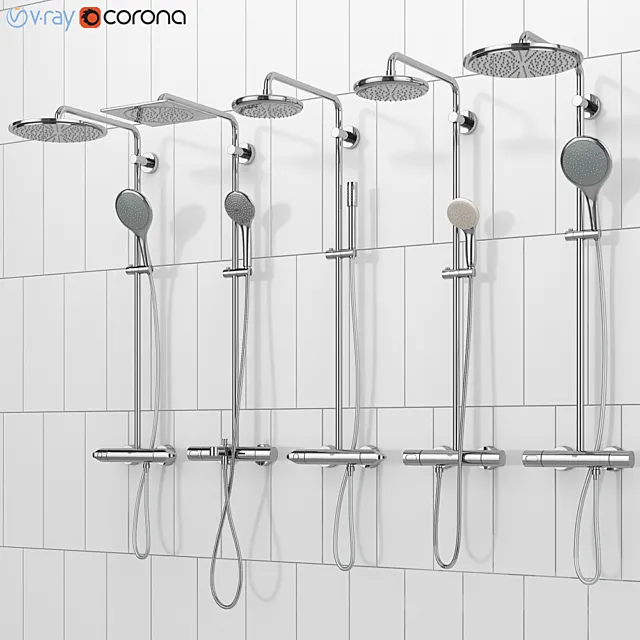 GROHE shower systems | Rainshower set 39 3D Model