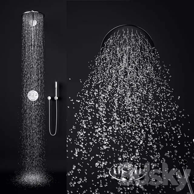 Grohe SmartControl Concealed Shower System 3DModel