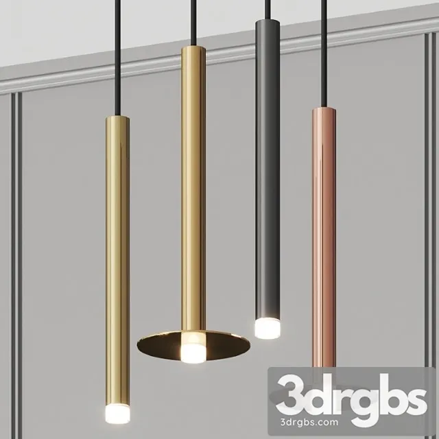 Grok candle pendant lamps 3D Model Download