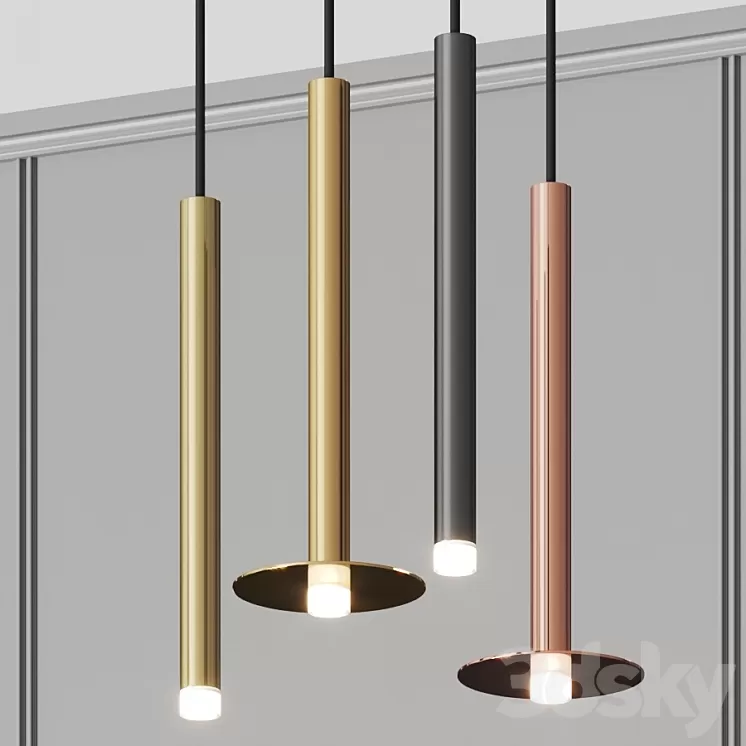 Grok candle pendant lamps 3D Model Grok candle pendant lamps 3D Model