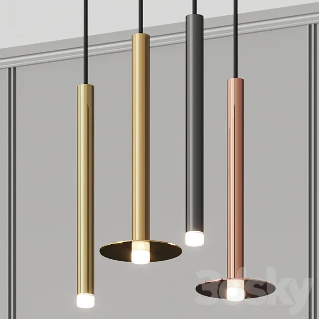 Grok candle pendant lamps 3DModel