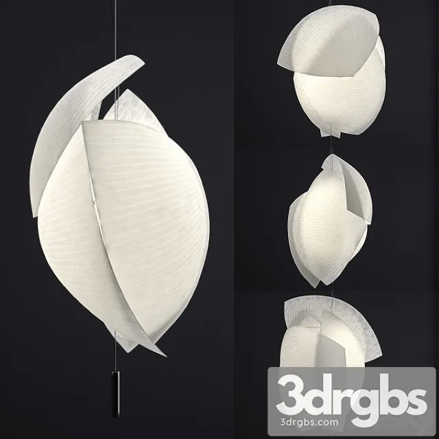 Grok Voiles Paper Pendant Lamp 3D Model Download
