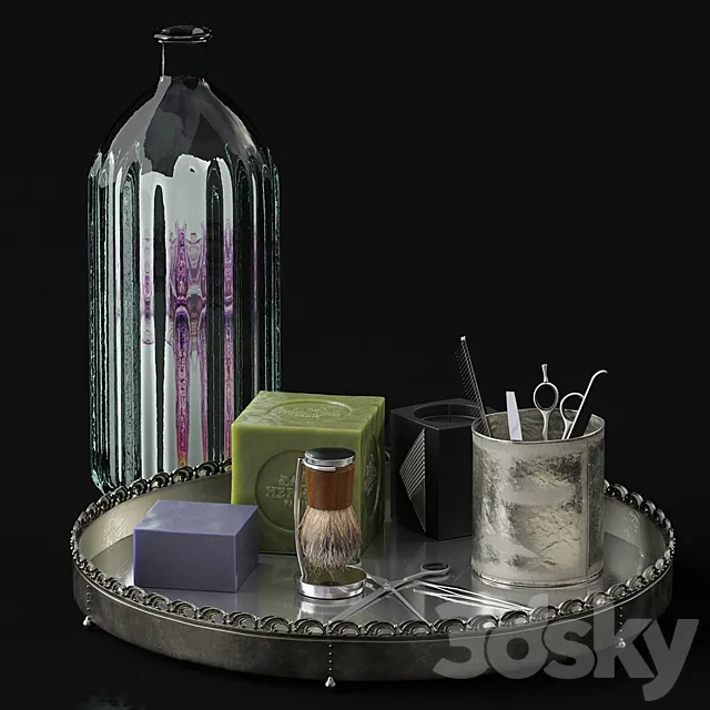 Grooming and beauty set 3D Model Grooming and beauty set 3D Model