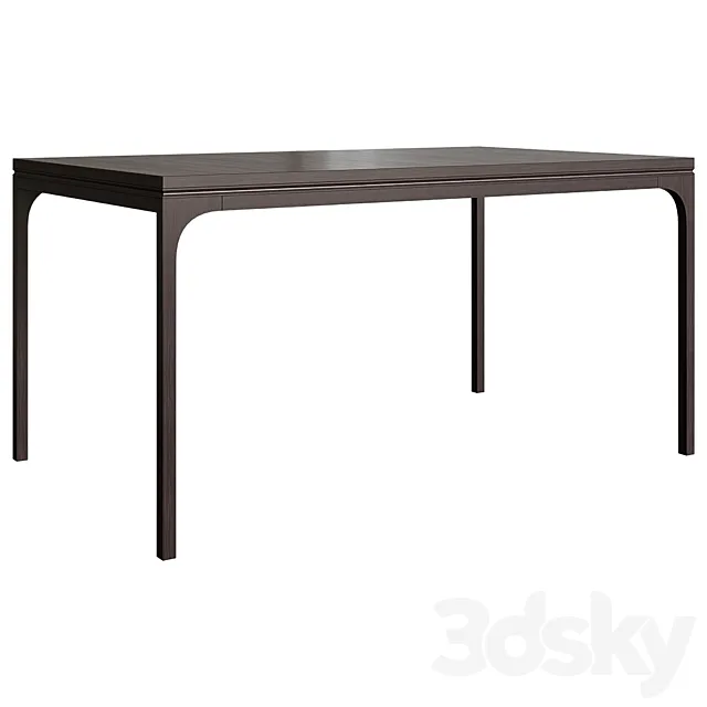 Groove dining table 3D Model