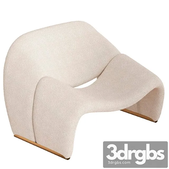 Groovy Armchair By Pierre Paulin 3D Model Download