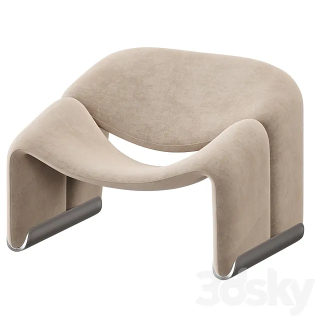 Groovy Chair by Pierre Paulin 3D Model