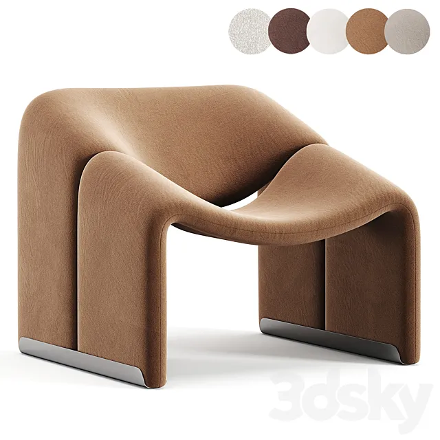 Groovy Chair Pierre Paulin 3D Model