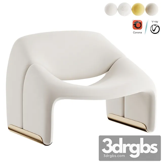 Groovy Lounge Chair For Artifort 1 3D Model Download