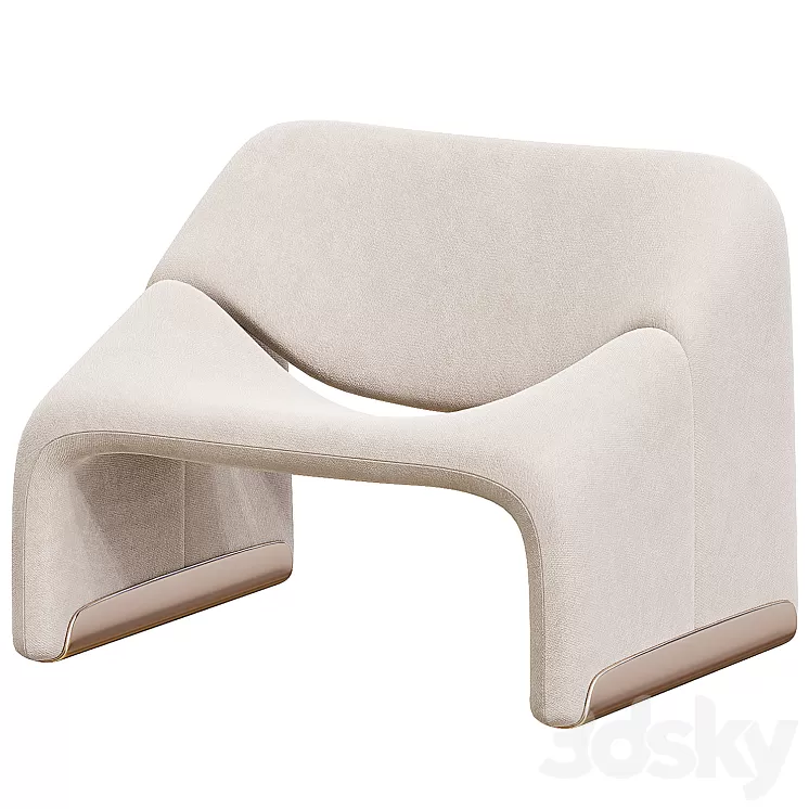 Groovy Lounge Chair for Artifort 3D Model Groovy Lounge Chair for Artifort 3D Model