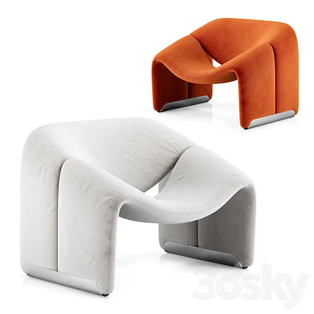 Groovy Lounge Chair Pierre Paulin 3DModel